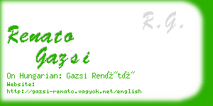 renato gazsi business card